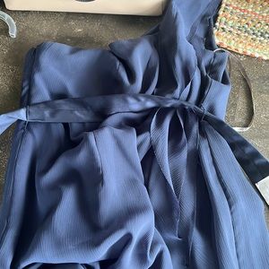 Blue bridesmaid dress